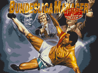 Bundesliga Manager Hattrick title screen for Amiga